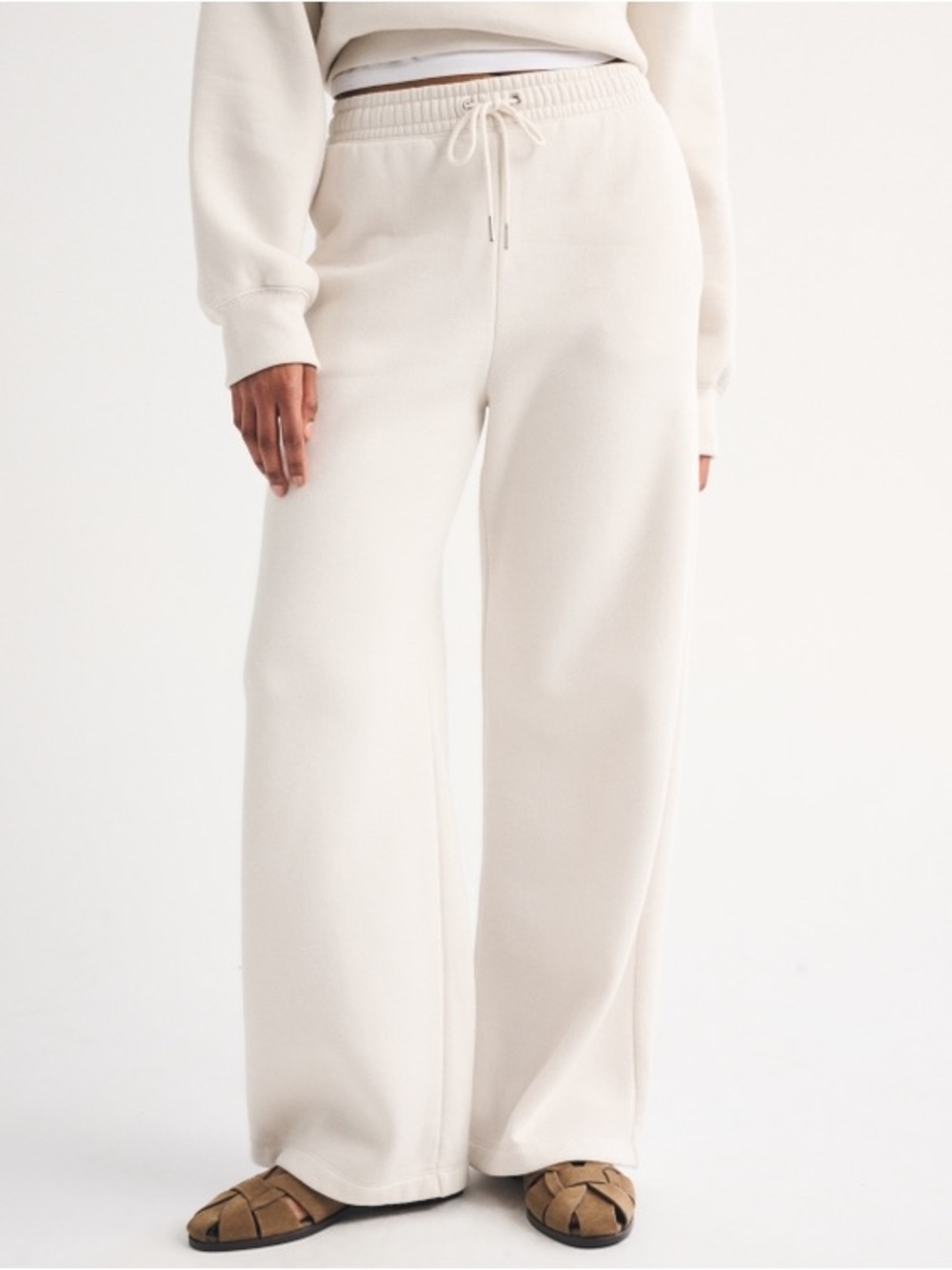 Abercrombie & Fitch High Rise Sunday Wide Leg Sweatpants